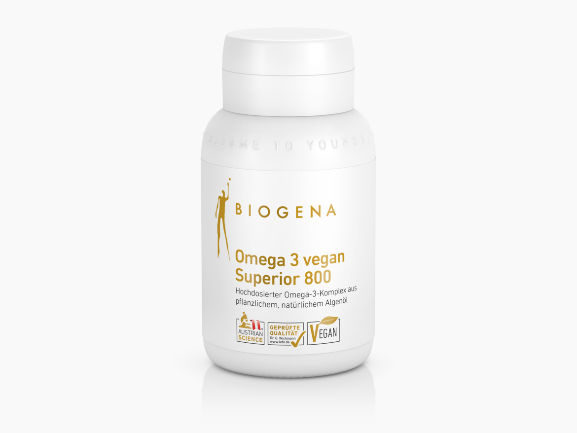 Omega 3 vegan & hochdosiert: Omega 3 vegan Superior 800 | BIOGENA